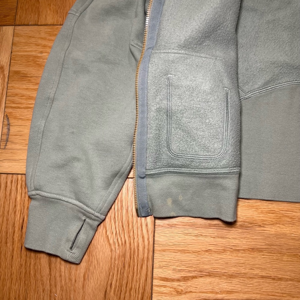 Lululemon Scuba Oversized Full-Zip Hoodie Palm Court/Gold Size XS/S - Picture 8 of 9